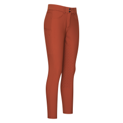 Pantaloni da equitazione Euro-Star Empress FullGrip Cannella scura Arancione