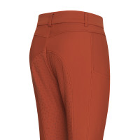 Pantaloni da equitazione Euro-Star Empress FullGrip Cannella scura Arancione