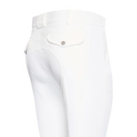Pantaloni da equitazione Euro-Star Gabriel Competition Connect con grip al ginocchio da uomo Bianco Pantaloni da equitazione Euro-Star Gabriel Competition Connect con grip al ginocchio da uomo Bianco