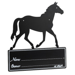 Targa da box Silhouette di cavallo
