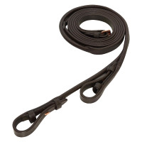 Riendas de cuero redondas y planas Imperial Riding Marrone scuro / oro rosa Riendas de cuero redondas y planas Imperial Riding Marrone scuro / oro rosa