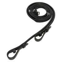 Riendas de cuero redondas y planas Imperial Riding Nero / argento