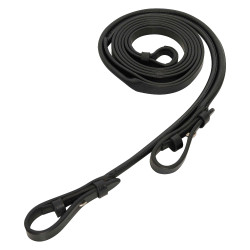 Redini da morso in cuoio rotonde e piatte Imperial Riding Nero / argento