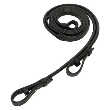 Redini da morso in cuoio rotonde e piatte Imperial Riding Nero / argento