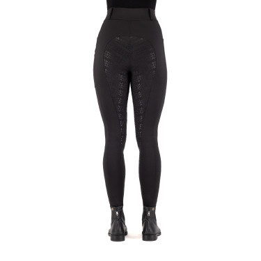Leggings da equitazione Imperial Riding Tamara FullGrip donna Nero