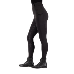 Leggings da equitazione Imperial Riding Tamara FullGrip donna Nero