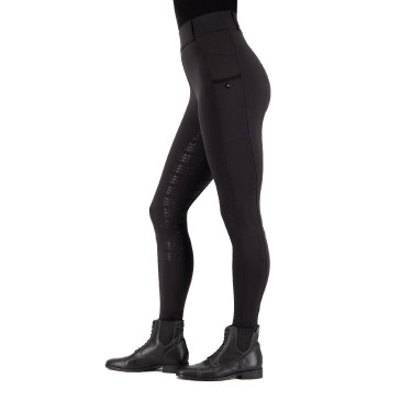 Leggings da equitazione Imperial Riding Tamara FullGrip donna Nero