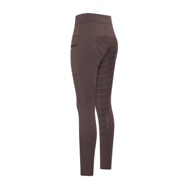 Leggings da equitazione Imperial Riding Tamara FullGrip donna Marmo Grigio