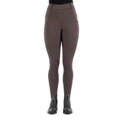 Leggings da equitazione Imperial Riding Tamara FullGrip donna Marmo Grigio