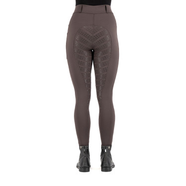 Leggings da equitazione Imperial Riding Tamara FullGrip donna Marmo Grigio