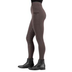 Leggings da equitazione Imperial Riding Tamara FullGrip donna Marmo Grigio