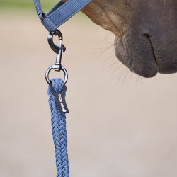 Lunga corda Imperial Riding Deluxe con moschettone semplice Pietra di luna Arancione