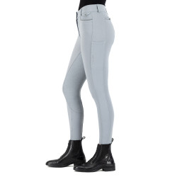Pantaloni da equitazione Euro-Star Arielle Connect FullGrip donna Nuvola Bianco