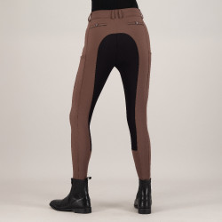 Pantaloni da equitazione Euro-Star Arielle Connect FullGrip donna Caramello Marrone