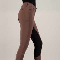 Pantaloni da equitazione Euro-Star Arielle Connect FullGrip donna Caramello Marrone