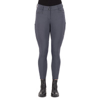 Pantaloni da equitazione Euro-Star Arielle Connect grip ginocchia donna Grigio mélange