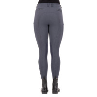Pantaloni da equitazione Euro-Star Arielle Connect grip ginocchia donna Grigio mélange
