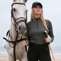 Polo anti-UV HV Polo Manja donna Nero