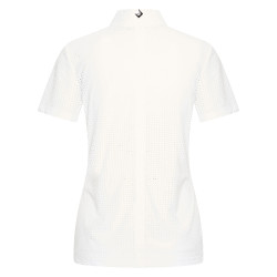 Polo da concorso in mesh Imperial Riding Grandprix a maniche corte da donna Bianco Polo da concorso in mesh Imperial Riding Grandprix a maniche corte da donna Bianco
