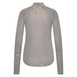 Polo a maniche lunghe Imperial Riding Parla donna Carbone di legna Grigio
