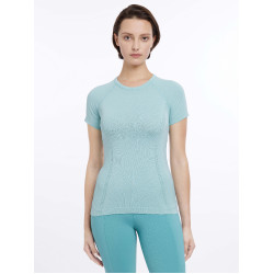 T-shirt a maniche corte LeMieux senza cuciture Britney Acqua