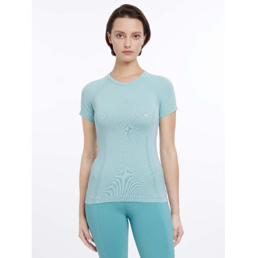 T-shirt a maniche corte LeMieux senza cuciture Britney Acqua