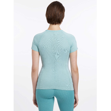 T-shirt a maniche corte LeMieux senza cuciture Britney Acqua