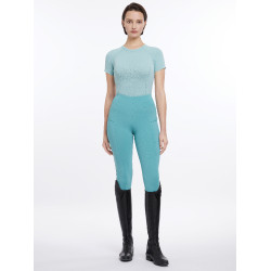 T-shirt a maniche corte LeMieux senza cuciture Britney Acqua