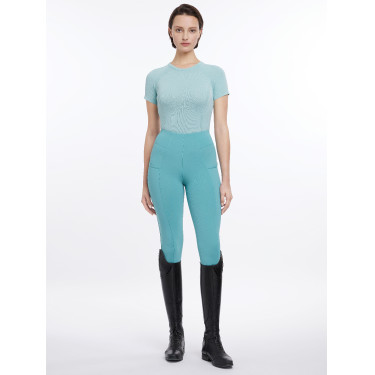 T-shirt a maniche corte LeMieux senza cuciture Britney Acqua