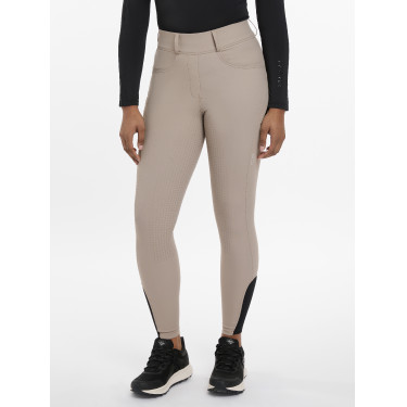 Leggings da equitazione Amy LeMieux donna Noce Pecan Beige