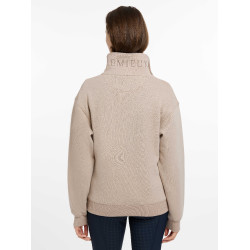 Maglione LeMieux con collo a quarto zip Keira donna Mandorla Beige Maglione LeMieux con collo a quarto zip Keira donna Mandorla Beige