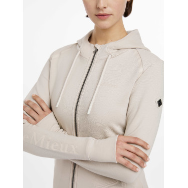 Felpa con cappuccio e zip da donna LeMieux Tabi Tech Pietra Felpa con cappuccio e zip da donna LeMieux Tabi Tech Pietra
