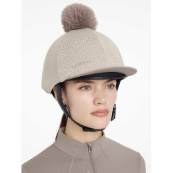 Cuffia in mesh Maria LeMieux Mandorla Beige