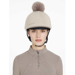 Cuffia in mesh Maria LeMieux Mandorla Beige