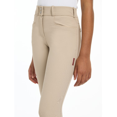 Pantaloni LeMieux fondo in silicone Izzy Young Rider Mandorla Beige