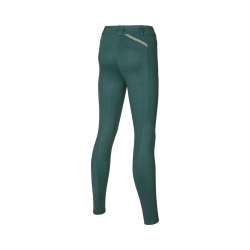 Pantaloni Kingsland KLKaya a grip integrale da donna per morfologie a H Maggiolino verde di giugno