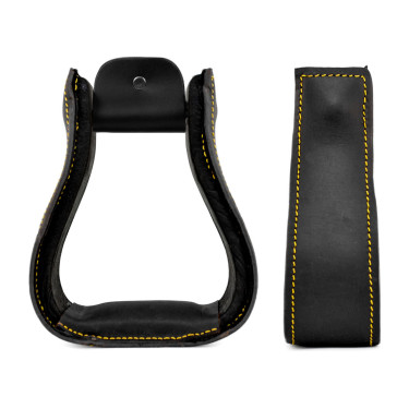 Staffili Western in Pelle Lakota Nero