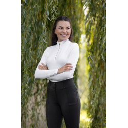 Maglietta Polo Active da donna Covalliero Bianco