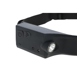 Lampada frontale a LED HeadFire 280 sensor Covalliero Nero