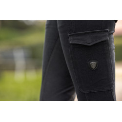 Pantaloni da equitazione Covalliero BasicPlus Jodhpur donna Grafite Grigio