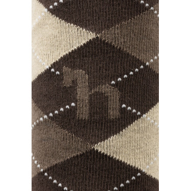 Calzini a rombi Horze Holly Marrone scuro Calzini a rombi Horze Holly Marrone scuro