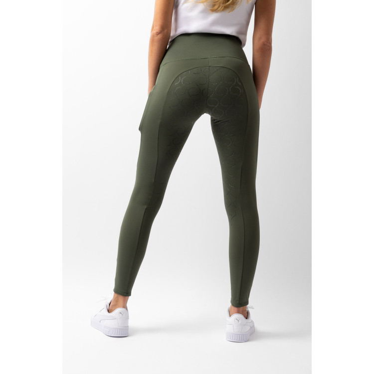 Leggings a vita alta con fondo in silicone integrale Gillian Horze donna Leggings a vita alta con fondo in silicone integrale Gillian Horze donna