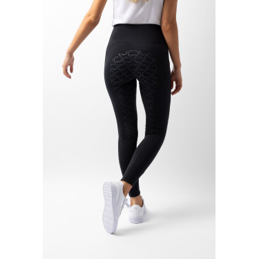 Leggings a vita alta con fondo in silicone integrale Gillian Horze donna Nero