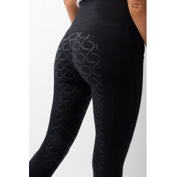 Leggings a vita alta con fondo in silicone integrale Gillian Horze donna Nero
