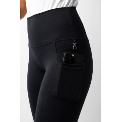 Leggings a vita alta con fondo in silicone integrale Gillian Horze donna Nero