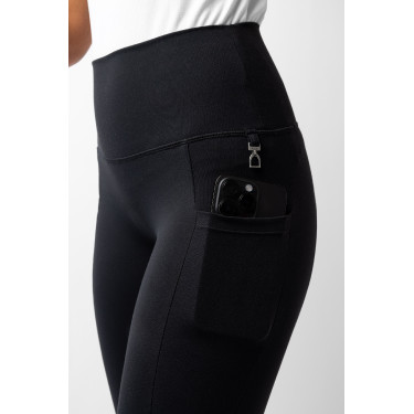 Leggings a vita alta con fondo in silicone integrale Gillian Horze donna Nero