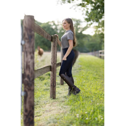 Leggings Horze Mathilde da donna con grip in silicone Blu navy scuro Leggings Horze Mathilde da donna con grip in silicone Blu navy scuro