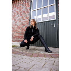 Pantaloni termici Grand Prix Horze con fondo in silicone per donna Nero