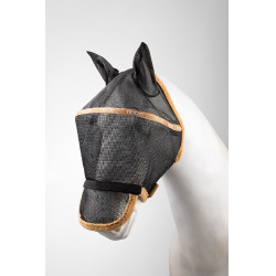 Maschera anti-mosche Horze con cerchietti Tan indiano