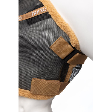 Maschera anti-mosche Horze con cerchietti Tan indiano Maschera anti-mosche Horze con cerchietti Tan indiano